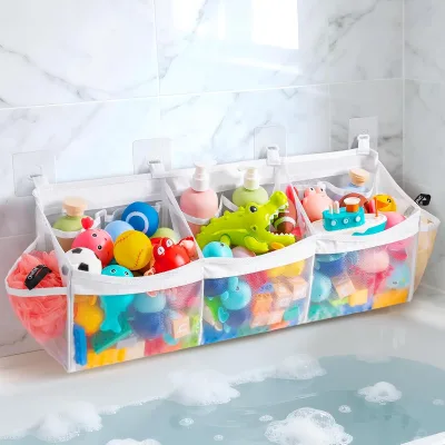 Large-capacity Foldable Nylon Storage Bag for Bath Toys and Bathroom Items Quick-drying Eco-friendly Water Resistant