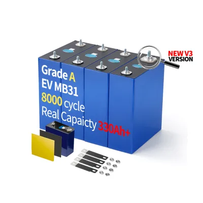 Grade a New V3 EVE MB31 LF314 8000cycles Top Quality EV Grade Solar Energy Storage Lifepo4 320Ah 330Ah Lithium Battery Cells