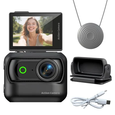 New Popular Wifi Outdoor Sports Camera Mini Thumb Camera Magnetic Back Clip Handheld Camera Vlog Action Camer LK018