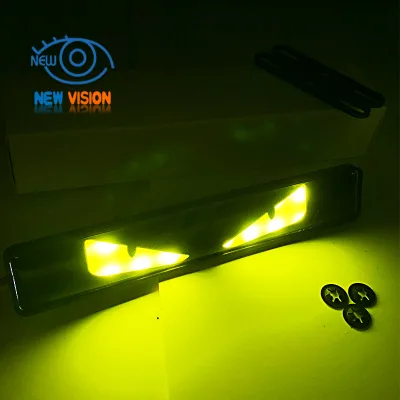 Devil Eye Front Grille Lamp Waterproof IP67 Automotive Logo Light with Wireless Remote (Multiple Design Options)