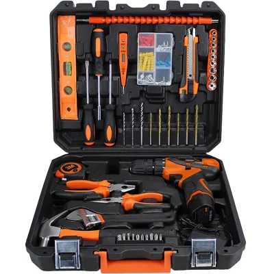 Electric Hardware Steel Hand Carry Case Hand Tools Set 5 Set/ Carton 12V Model Jys010-4 Baote Brand OEM 10 Days Delivery