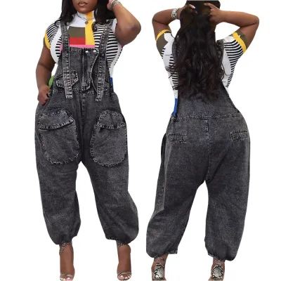 Loose Overalls Women Jeans Casual Overalls Women's Jeans Fashion Design Jeans Overall for Women