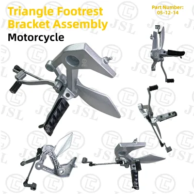 CR5 GSR-4-L Motorcycle Left Side Triangle Footrest Bracket Assembly With Shift Rod