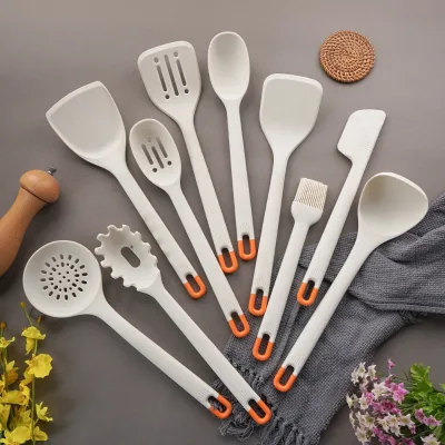 Kitchen Handle Spatula Egg Beaters Kitchenware Kitchen Accessories 11PCS Kitchen Utensils Set Non-Stick Cookware