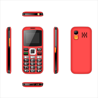 OEM Factory S22 Quality 2 Inch 2G GSM Bar Mobile Phone for Elderly Flip Design Charging Cradle Button Seniors Cell Phone
