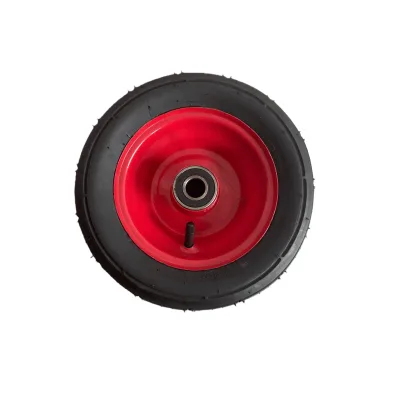 Hot Selling Heavy Duty High Quality Single-Wheel Trolley Pneumatic Wheel10X6.00-6
