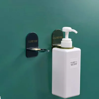 Bathroom Shower Gel Bottle Holder Fixed Mounting Wall Dispenser Shampoo Bracket Plastic Cup Single Tier Hand Tools Multifunction