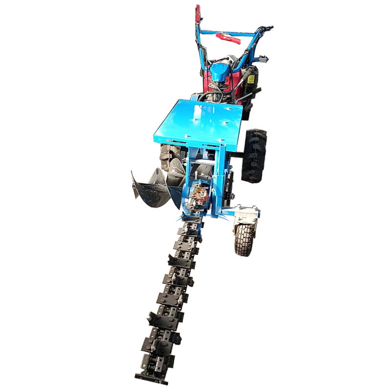 Hot Sale diesel Gasoline Engine Hydraulic Farm Mini Trencher Self Propelled Tractor Lightweight Trenchers
