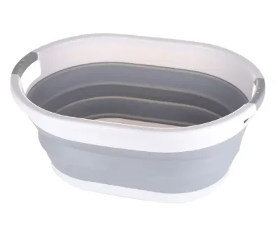 Eco-friendly Hot Sale Fold Big Folding Water Container Space Saving Bucket Plastic Hamper Collapsible Foldable Laundry Basket