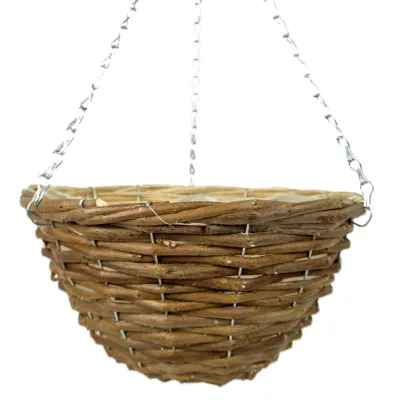Natural Straw Basket Planter Natural Fiber Plant Basket Handwoven Hanging Planter