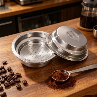 Espresso Stainless Steel Pressurization 51mm Eco-Friendly Stocked Coffee Filter Basket for Barista
