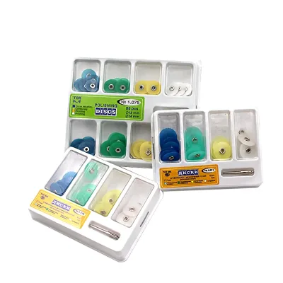 2022 Factory Wholesale Price Dental Polishing Resin Disc Green and Blue Dental 80Pcs