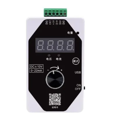 Handheld High Resolution Multi-Waveform Analog Signal Generator 4-20mA Current/Voltage Output 0-10V Portable Calibrator LCD