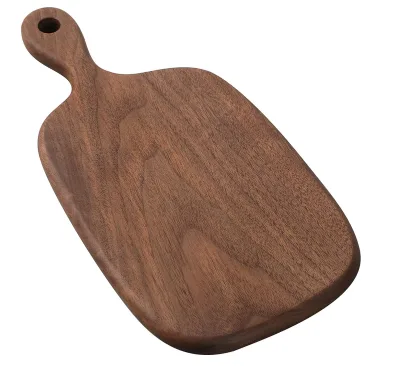 Eco-Friendly Walnut Wooden Chopping Boards Small Cutting Board with Handle for Kitchen
