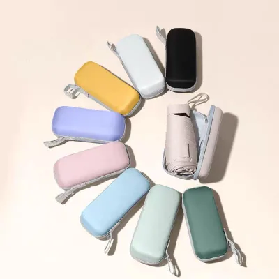 Customized 5 Folding Mini Pocket Portable Umbrella 6 Bone Travel with Manual Control for Adults