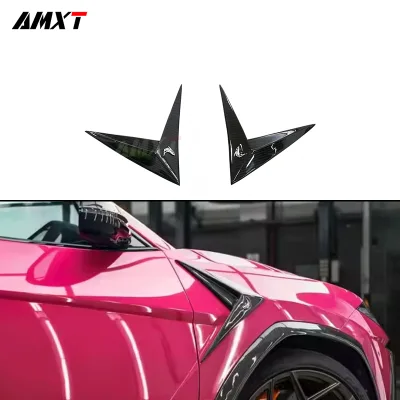 High Quality Dry Carbon Fiber Topcar Style Side Fender Vent Trim Carbon Black 100% Fittment Fast Delivery Whole Sale Price