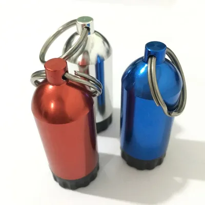 Tank Keychain Portable Mini Cute Tank O Ring Replacement Keychain Multi-colored 100% Aluminium for Divers