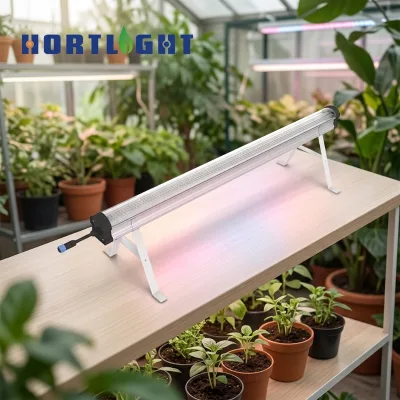 Full Spectrum IP65 Rated Aluminum LED Under Canopy Grow Light with 5-Year Warranty 120W 336UMol Deep Red Dimmable High CRI 80