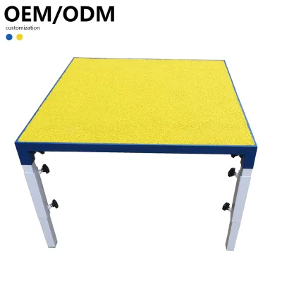 Professional Competition Dog Jumping Table Outdoor Folding Iron and Aluminium Pet Stay Training Supplies Custom SAP Weight