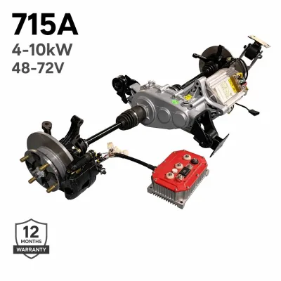 Electric Driveline Assembly Independent Wheel Travel Die Cast Aluminum 400 Newton Meter Torque for 7.5 10KW Cargo Truck 715A