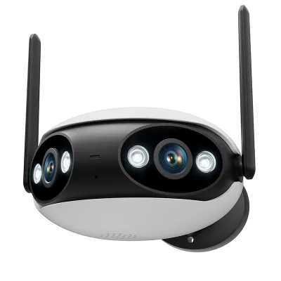 ICsee 4MP Dual Lens Wifi Camera 180 Degree Wide Viewing Panorama Security Camera Wireless IP Camera Applicable for NVR APP