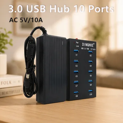 10/20 Port USB 3.0 Hub High Speed USB Splitter Multi Port USB Data Hub for Laptop PC Computer, USB Expansion Dock