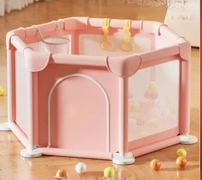 Children's Gym Playpen Baby House Ball Pool Frame Easy Fold Pop-Up Ocean Ball Pool Hexagonal Fence Tent Toy Safety Portable