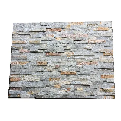 Mixed Color Grey Yellow Slate Stacked Stone Culture Stone for Exterior Wall Cladding
