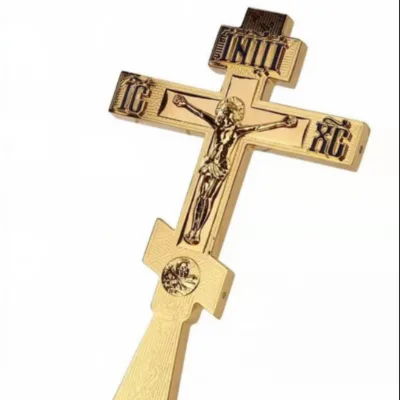 Jesus Alloy Cross Icon Religious Prayer Hand Hold Cross Religious Orthodox Ritual  Cross Catholic Gift