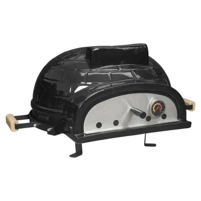 Modern Ceramic Tabletop Pizza Oven for Indoor and Outdoor Barbecue and Cooking
