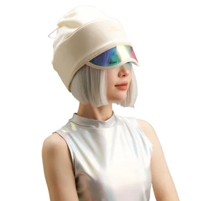 2-in-1 Head & Scalp Massager Air Pressure & TMS Vibration Heating Bluetooth Music Headband with Timing Control