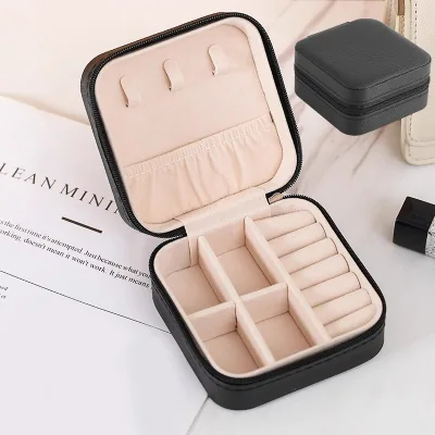 Custom Portable Jewelry Organizer Jewelry Box Travel Earring Ring and Necklace Storage case