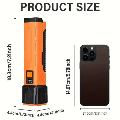 LED Inspection Light Folding Head Magnetic Emergency Camping Flashlight