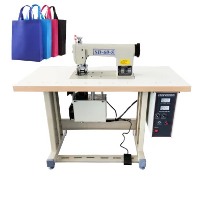 China SHIDING Top Ultrasonic Sewing Sealing PP Non-Woven Bag Machine Semi-Automatic Durable for Stitching Smooth Edge Working