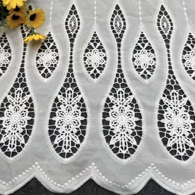 Lace Designs Laser Embroidery Fabric High Quality French Laces Fabrics for Dresses