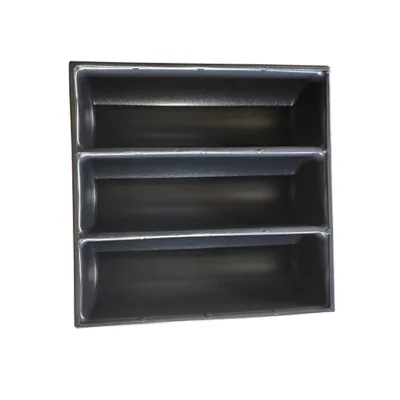 Metal 3 Connected Semi-circular Groove Toast Pan Non-stick Coating Commercial Bread Baking Mold