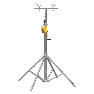 4.3m Stage Light Bracket Thickened Hand-cranked Frame Wedding Par Light Mobile Performance Tripod Stand Telescopic Stage Lift