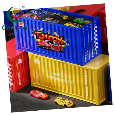 Gift Container Diecast Set Alloy Racing Car Trailer Truck Toys