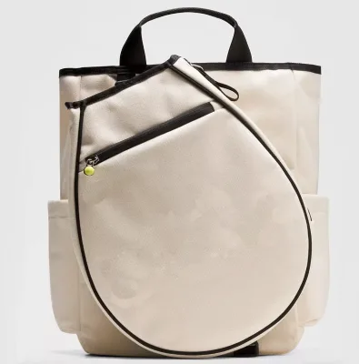 Factory Fashion Custom logo Heavy Duty Canvas Gym Sports Tote Shoulder Pickleball Tennis Racquet Bag