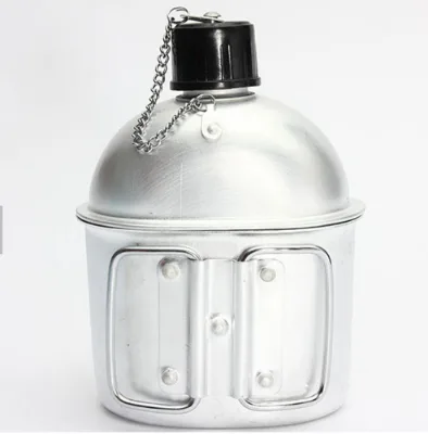 Heated Sale Aluminum Outdoors Water Bottle With Aluminum Cup Outdoor Water Bottle Is Easy to Carry