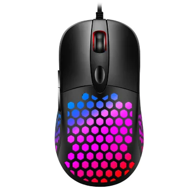 X8 Cheap Price Wired USB Hole Gaming Mouse with RGB Backlit Optical Sensor 1000-1200DPI 7 Buttons 2 Rollers SD Card Reader