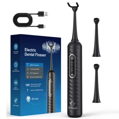Electric Dental Flosser 38kHz Ultrasonic Cordless Floss Pick IPX7 Rechargeable Interdental Cleaner OEM Custom Logo Wholesale