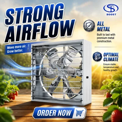 Heavy Duty Hammer Type Exhaust Fan SS304 Blades Chicken Farm Greenhouse Tunnel Ventilation System 380V 220V Custom