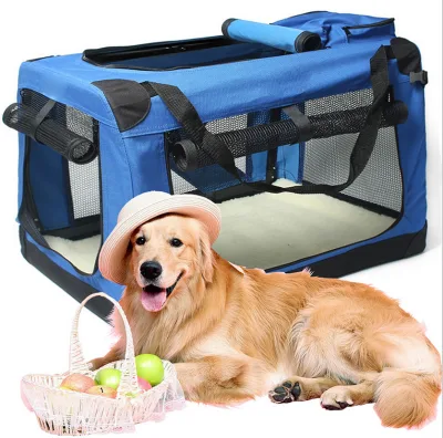3-Door Folding Soft Dog Crate, Indoor & Outdoor Pet Home, Multiple Sizes and Colors Available