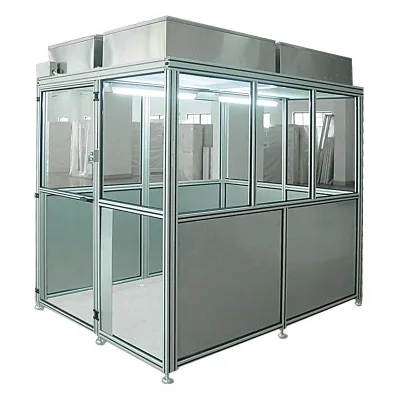 ISO 8 Soft Wall Clean Room Modular Dust Free Enclosure Customizable Size New HEPA Filter Mobile 2-Year Warranty for Electronics