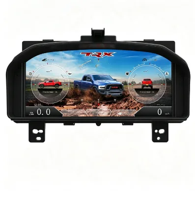 Full Digital LCD Instrument Cluster Gauge Panel Virtual Speedometer Plug and Play for Dodge RAM Pickup 2008-2012