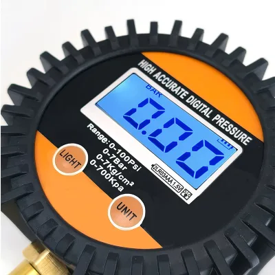 Manufacture Product Tire Pressure Gauge for Motorcycle and Bicycle Wonder Digital Tire Air Pressure Gauge With Hose