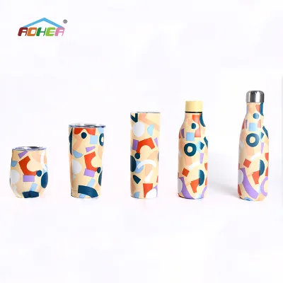 For Wholesale Customize Drink Double Wall Vacuum Insulated Stainless Steel Sports Water Bottle 12-24 Hours Thermal Insulation