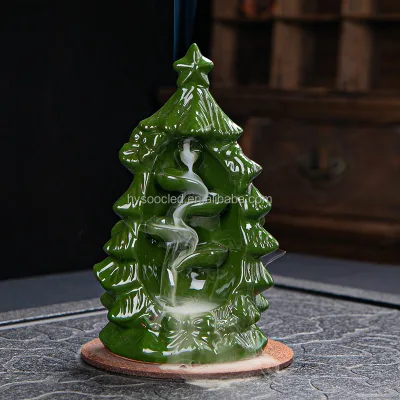 Backflow Incense burner Christmas Ceramic Crafts Christmas Tree Ornaments Old Man Zen Purple Sand Incense burner Aroma burner