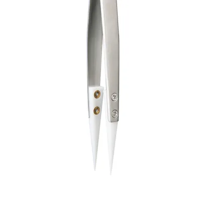 Kaisi TC-11 High-tempreture Resistant Ceramic Tip Tweezers Featuring Less Soler Ceramic Tweezers